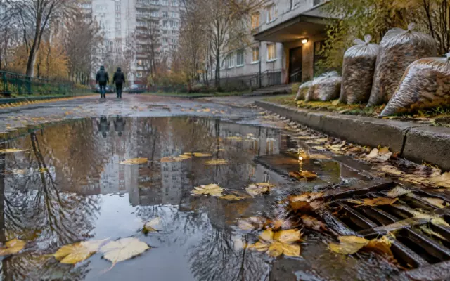 Москвичи жалуются на лифты, залитые дворы и невывезенную листву