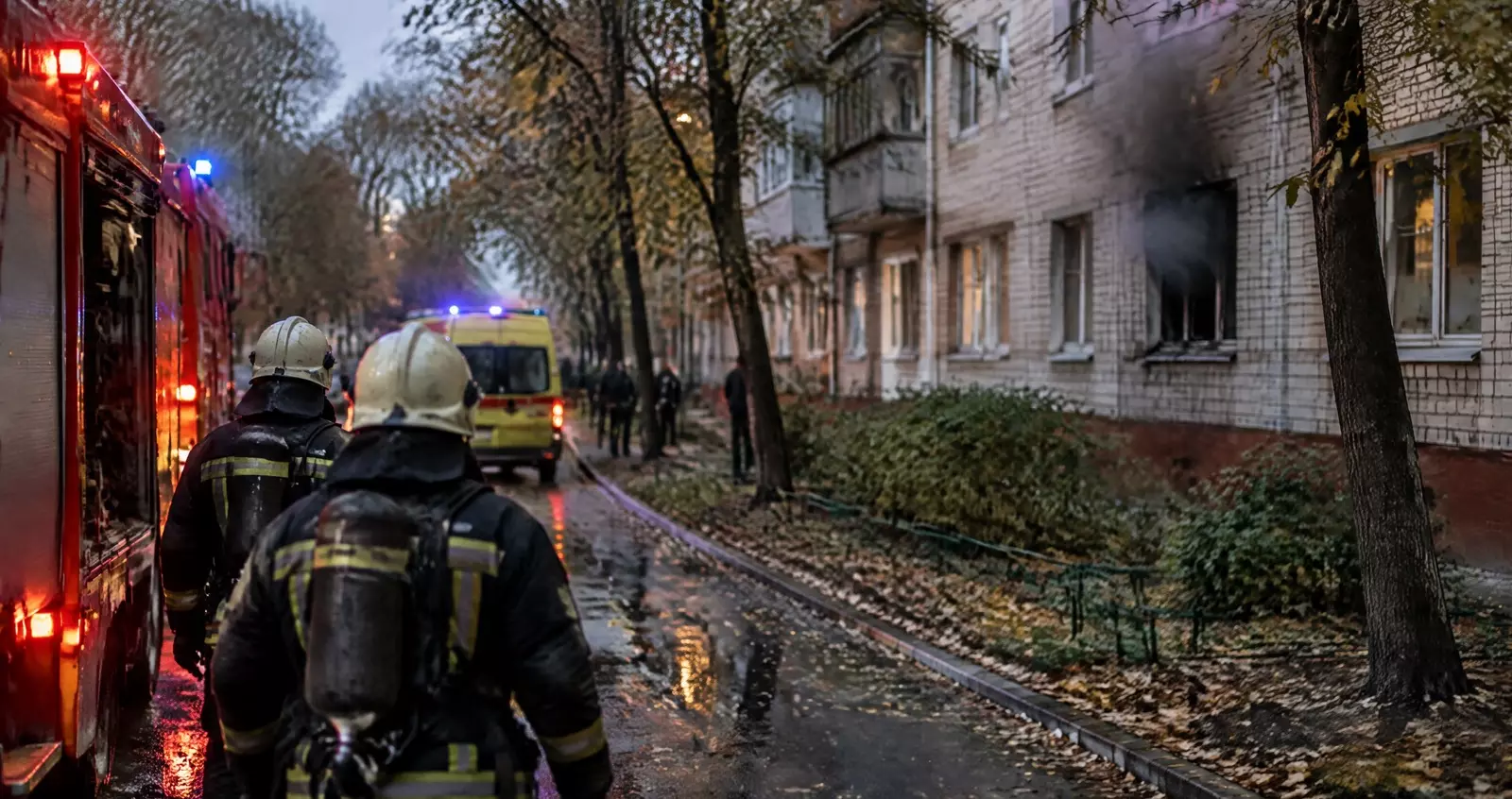 На Новинском бульваре в Москве горела квартира, из дома спасли четверых
