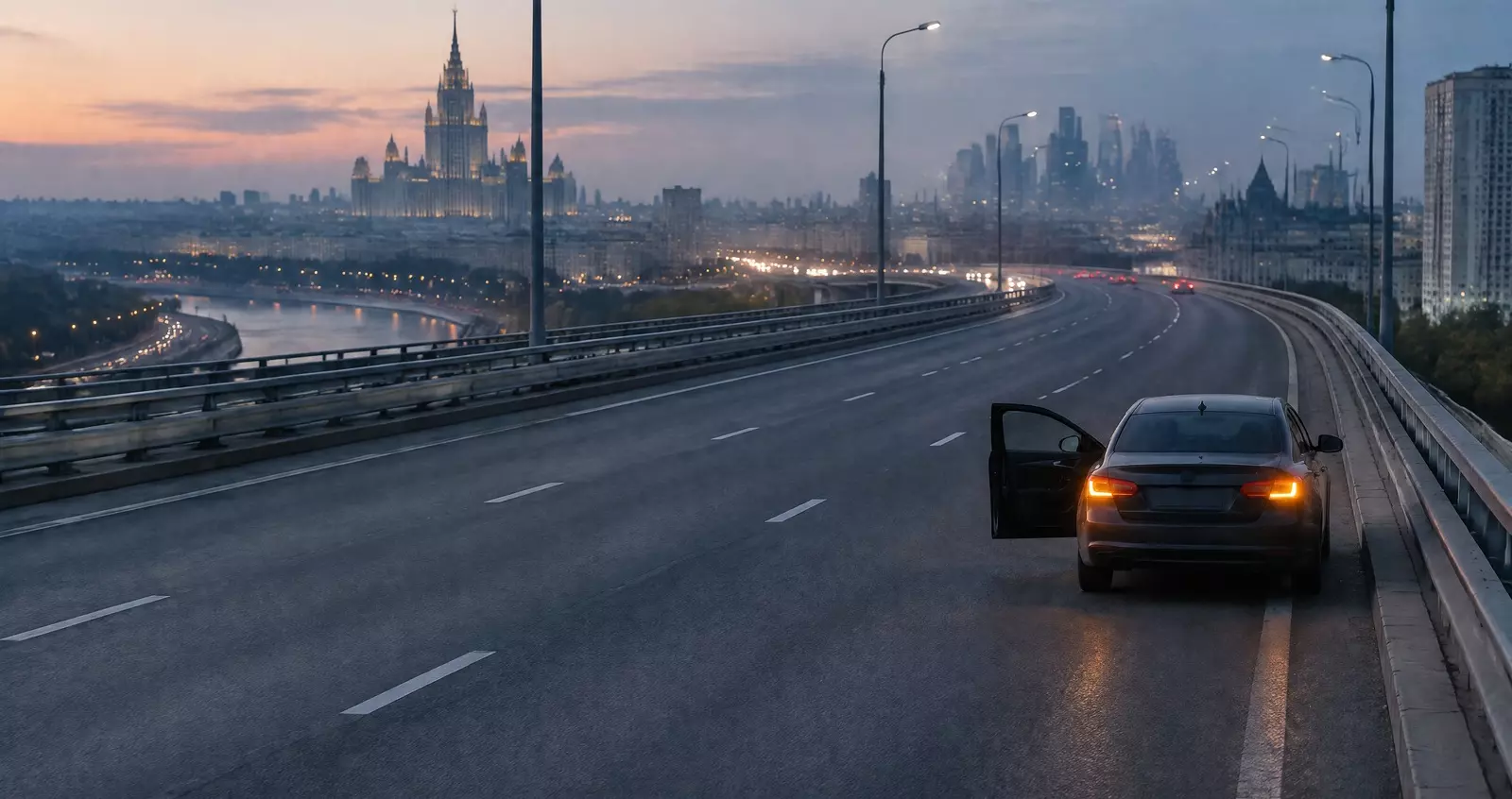 Водитель Audi без одежды ушёл с места аварии на ТТК в Москве